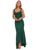 Jacquard Laces Prom Dress for Women Bridesmaid Dresses Bow Strapless Long Formal Wedding Party Gown