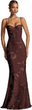 Spaghetti Straps Mermaid Prom Dress 2026 Floral Embroidery Long Corset Formal Evening Gowns