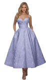 Strapless Floral Satin Prom Dresses for Women 2026 Jacquard Aline Formal Evening Party Dress with Pockets