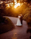 Women's Beach Wedding Dresses for Bride 2025 Long Lace Wedding Bridal Gowns