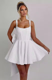 Spaghetti Strap Ruffle Homecoming Dresses Short 2026 Pleated Mini Party Cocktail Prom Gowns