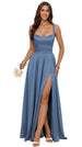 Dusty Blue Satin