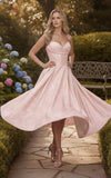 Sweetheart Bridesmaid Dresses Midi Cowl Neck Prom Dress for Women 2026 Floral Jacquard A Line Formal Evening Party Dress with Pockets