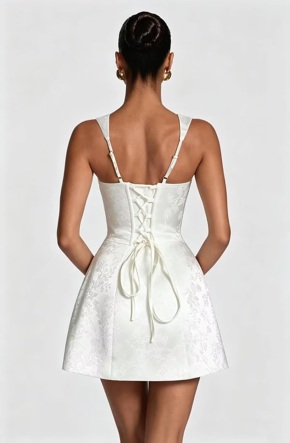 Kingbridal Jacquard Satin Homecoming Dresses for Teens 2026 A-Line Short Prom Cocktail Dress