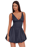 V Neck Satin Homecoming Dresses for Teens 2027 Short Prom Dress A-Line Backless Cocktail Party Gowns with Pockets