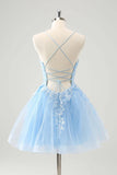 Tulle Homecoming Dresses Teens Lace Beaded Party Dress Juniors Short Prom Dresses