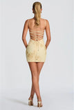 Spaghetti Straps Short Homecoming Dresses 2026 Mini Tight Embroidery Corset Prom Evening Cocktail Dress