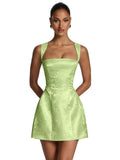 Kingbridal Jacquard Satin Homecoming Dresses for Teens 2026 A-Line Short Prom Cocktail Dress