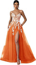 Orange With White Flower