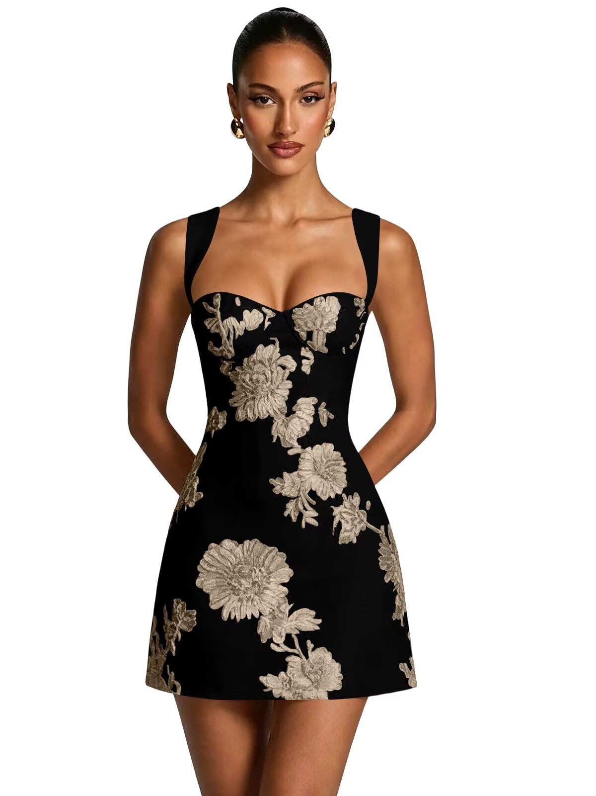 3D Floral Homecoming Dresses A Line Graduation Dress Spaghetti Strap Cocktail Party Gown 2026
