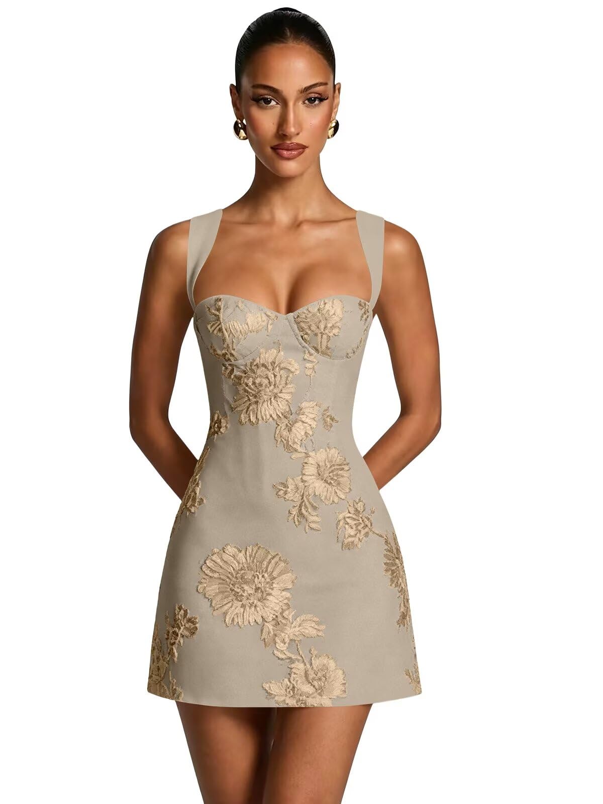 3D Floral Homecoming Dresses A Line Graduation Dress Spaghetti Strap Cocktail Party Gown 2026
