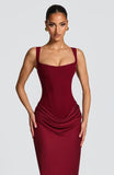 Mermaid Satin Prom Dresses for Women 2026 Spaghetti Strap Formal Dress Ruched Corset Evening Party Gowns