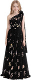 One Shoulder Long Tulle Junior Bridesmaid Dresses for Wedding Flower Girl Dress Formal Prom Gown