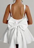 Spaghetti Strap Ruffle Homecoming Dresses Short 2026 Pleated Mini Party Cocktail Prom Gowns