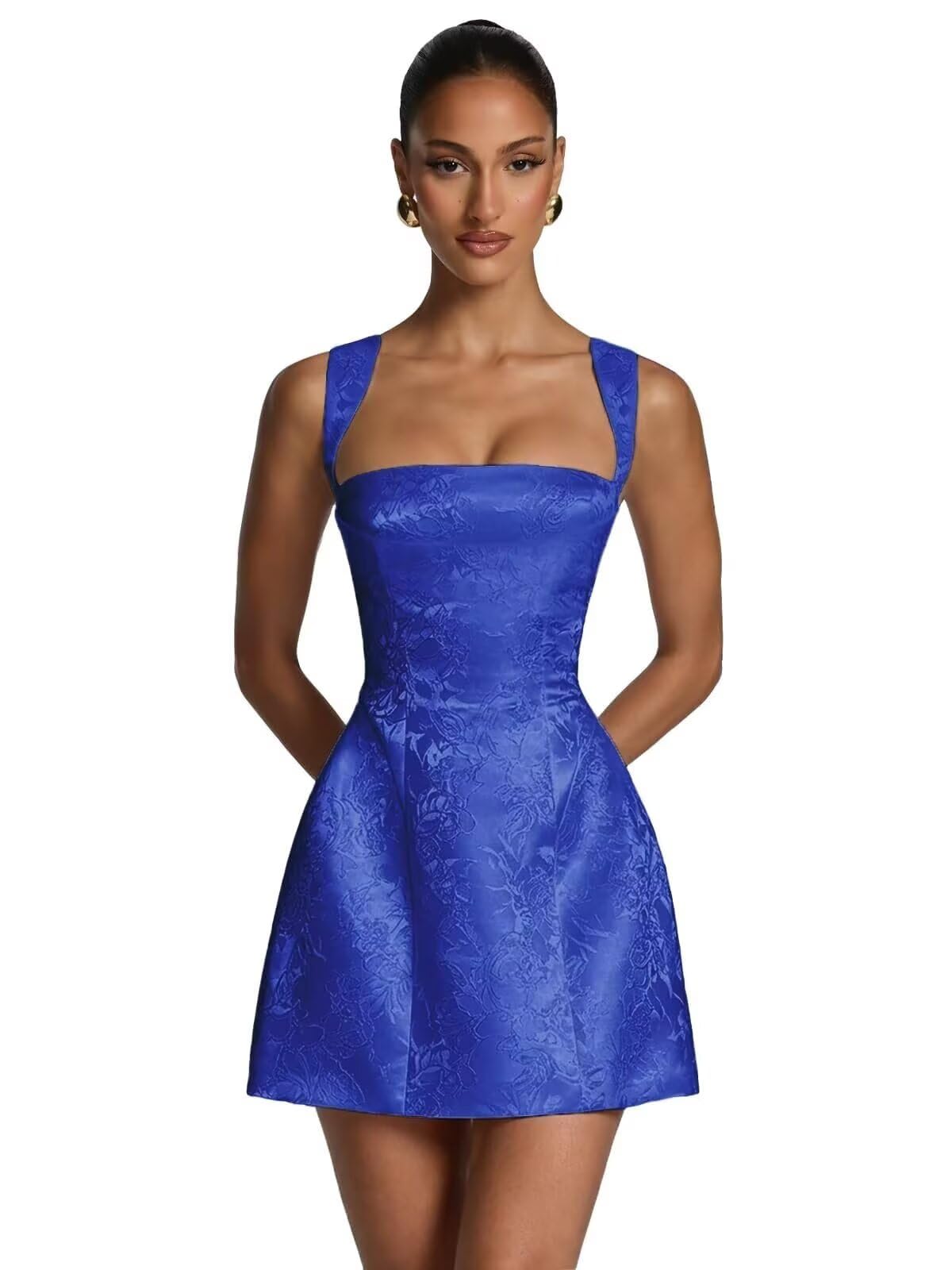 Kingbridal Jacquard Satin Homecoming Dresses for Teens 2026 A-Line Short Prom Cocktail Dress