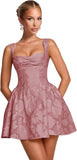 Floral Lace Homecoming Dresses for Teens 2026 Short A Line Sweetheart  Cocktail Party Gowns
