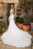 Women's Beach Wedding Dresses for Bride 2025 Long Lace Wedding Bridal Gowns