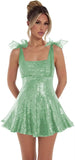 Spaghetti Straps Sequin Homecoming Dresses for Teens Short Prom Dress Sparkly A-Line Cocktail Party Gowns
