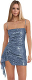 Spaghetti Straps Sequin Homecoming Dresses for Teens 2027 Sparkly Tight Short Prom Cocktail Party Gowns