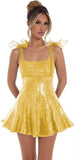 Spaghetti Straps Sequin Homecoming Dresses for Teens Short Prom Dress Sparkly A-Line Cocktail Party Gowns