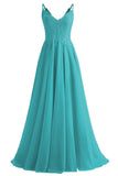 Lace Bridesmaid Dresses for Wedding with Slit Spaghetti Straps Chiffon Aline Formal Evening Party Gowns