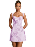 Floral Tulle Homecoming Dresses 2026 Corset A Line Mini Graduation Dress Short Cocktail Party Gown