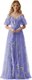 Fairy Tulle Junior Bridesmaid Dresses for Teen Girls Long Flower Embroidery Formal Prom Flower Girl Dress Gown with Slit