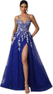 Sparkly Blue With White Flower