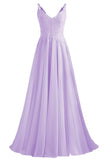 Lace Bridesmaid Dresses for Wedding with Slit Spaghetti Straps Chiffon Aline Formal Evening Party Gowns