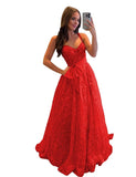 Lace Tulle Prom Dresses with Bow Appliques Corset A Line Long Formal Dress