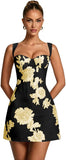 Floral Tulle Homecoming Dresses 2026 Corset A Line Mini Graduation Dress Short Cocktail Party Gown