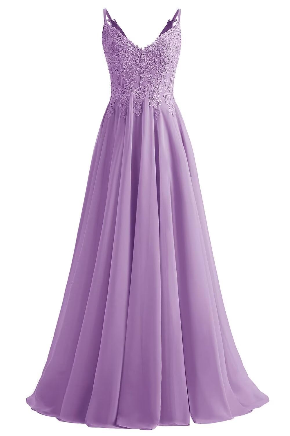 Lace Bridesmaid Dresses for Wedding with Slit Spaghetti Straps Chiffon Aline Formal Evening Party Gowns