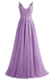 Lace Bridesmaid Dresses for Wedding with Slit Spaghetti Straps Chiffon Aline Formal Evening Party Gowns