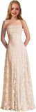 Lace Floral Junior Bridesmaid Dresses Long Spaghetti Strap Prom Dress for Teens Formal Gown Flower Girls Dress