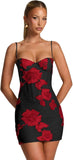 Spaghetti Straps Short Homecoming Dresses 2026 Mini Tight Embroidery Corset Prom Evening Cocktail Dress
