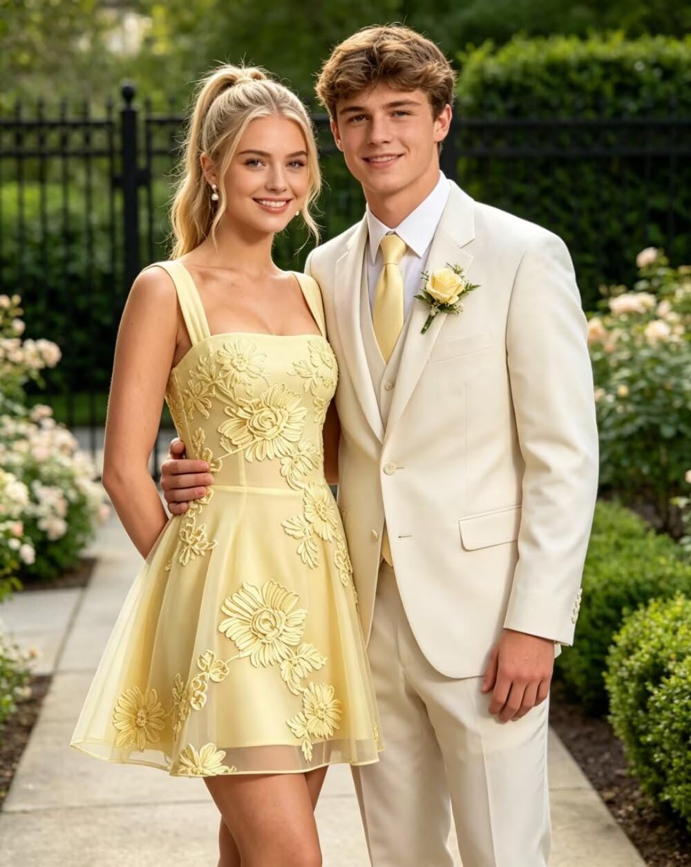 Floral Tulle Homecoming Dresses Short Embroidery Lace A-Line Mini Formal Graduation Cocktail Gown