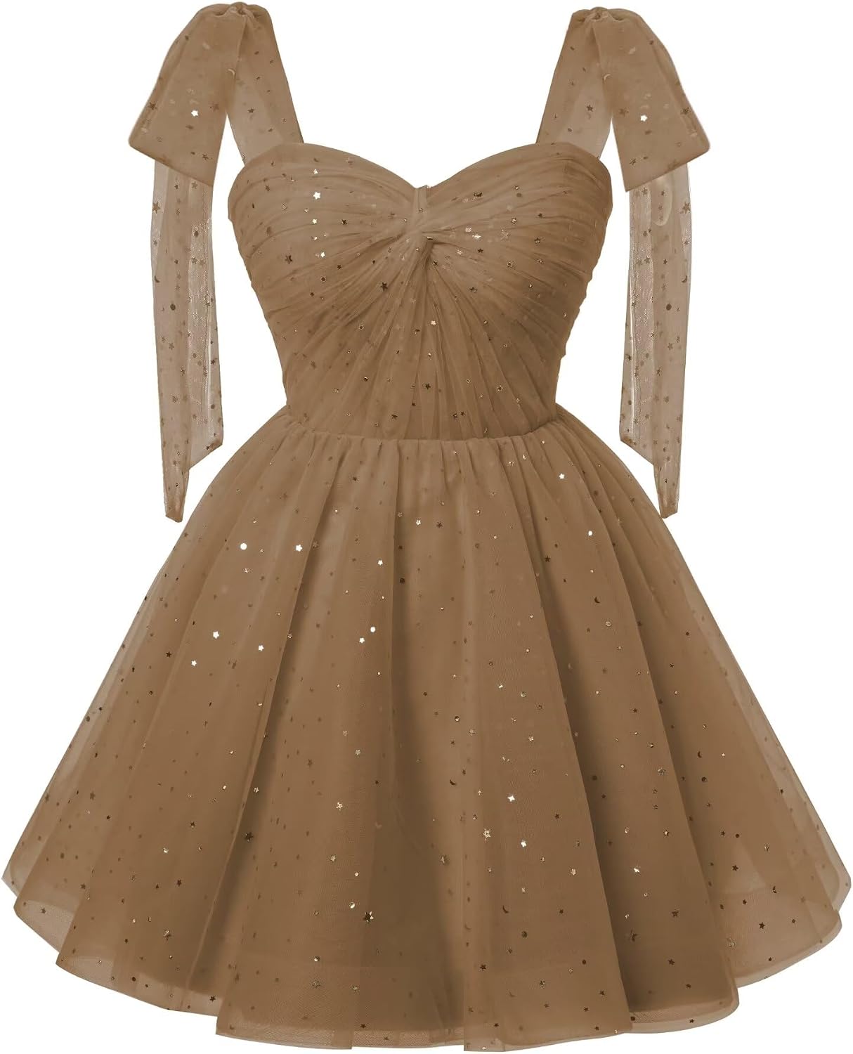 Sparkly Strarry Tulle Homecoming Dresses for Teens 2027 A Line Short Cocktail Party Gowns