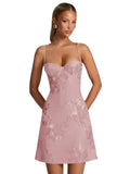 Floral LaceTulle Homecoming Dresses for Teens Short Corset A Line Prom Dress Mini Formal Cocktail Party Gown