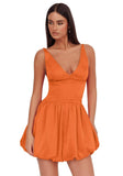 V Neck Satin Homecoming Dresses for Teens 2027 Short Prom Dress A-Line Backless Cocktail Party Gowns with Pockets