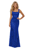 Lace Sequin Spaghetti Straps Prom Dress Long Ball Gown 2026 Mermaid Front Tie Backless Formal Evening Gowns