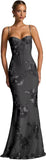 Spaghetti Straps Mermaid Prom Dress 2026 Floral Embroidery Long Corset Formal Evening Gowns
