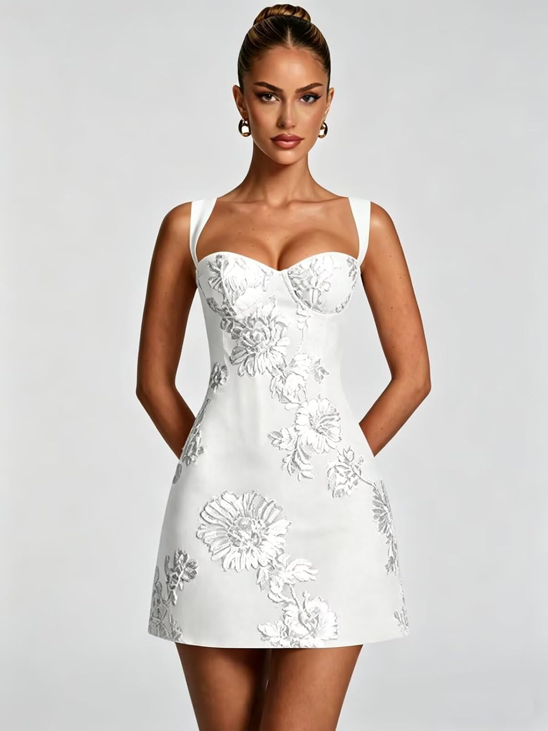 Floral Tulle Homecoming Dresses 2026 Corset A Line Mini Graduation Dress Short Cocktail Party Gown