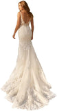 Women's Beach Wedding Dresses for Bride 2025 Long Lace Wedding Bridal Gowns