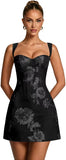 Floral Tulle Homecoming Dresses 2026 Corset A Line Mini Graduation Dress Short Cocktail Party Gown