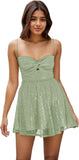 Spaghetti Straps Sequin Homecoming Dresses for Teens 2027 Short Sequin Dresses Mini Formal Cocktail Gown