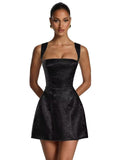 Kingbridal Jacquard Satin Homecoming Dresses for Teens 2026 A-Line Short Prom Cocktail Dress