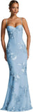 Spaghetti Straps Mermaid Prom Dress 2026 Floral Embroidery Long Corset Formal Evening Gowns