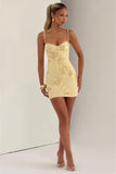 Spaghetti Straps Short Homecoming Dresses 2026 Mini Tight Embroidery Corset Prom Evening Cocktail Dress