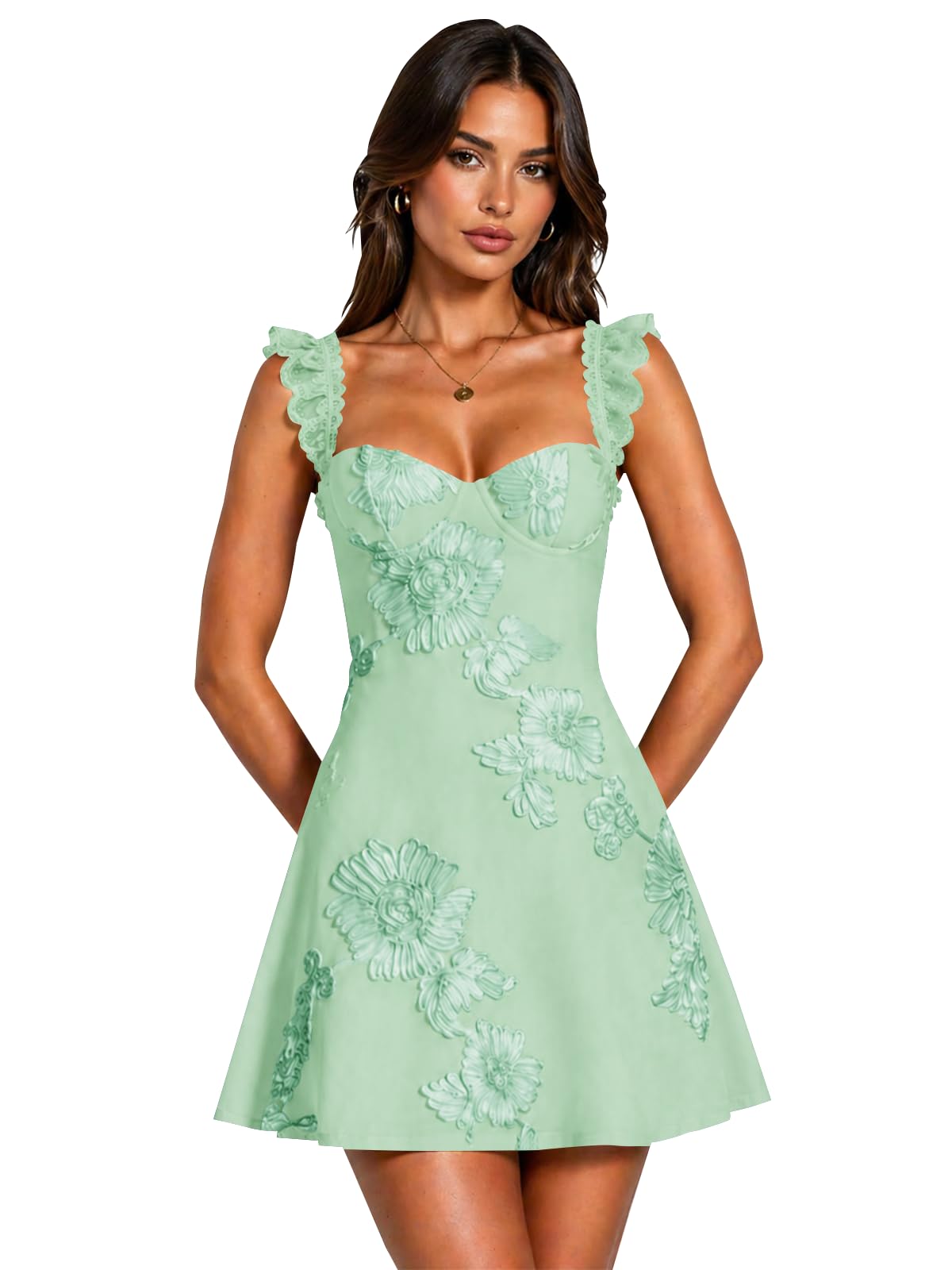 Floral Homecoming Dresses for Teens Short Princess A Line Mini Prom Cocktail Party Gowns