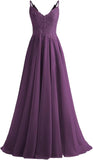 Lace Bridesmaid Dresses for Wedding with Slit Spaghetti Straps Chiffon Aline Formal Evening Party Gowns